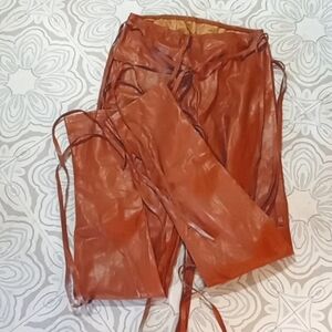 Strappy Pants Pleather interior lined Sexy second skin Party Dance Sz M DO MY